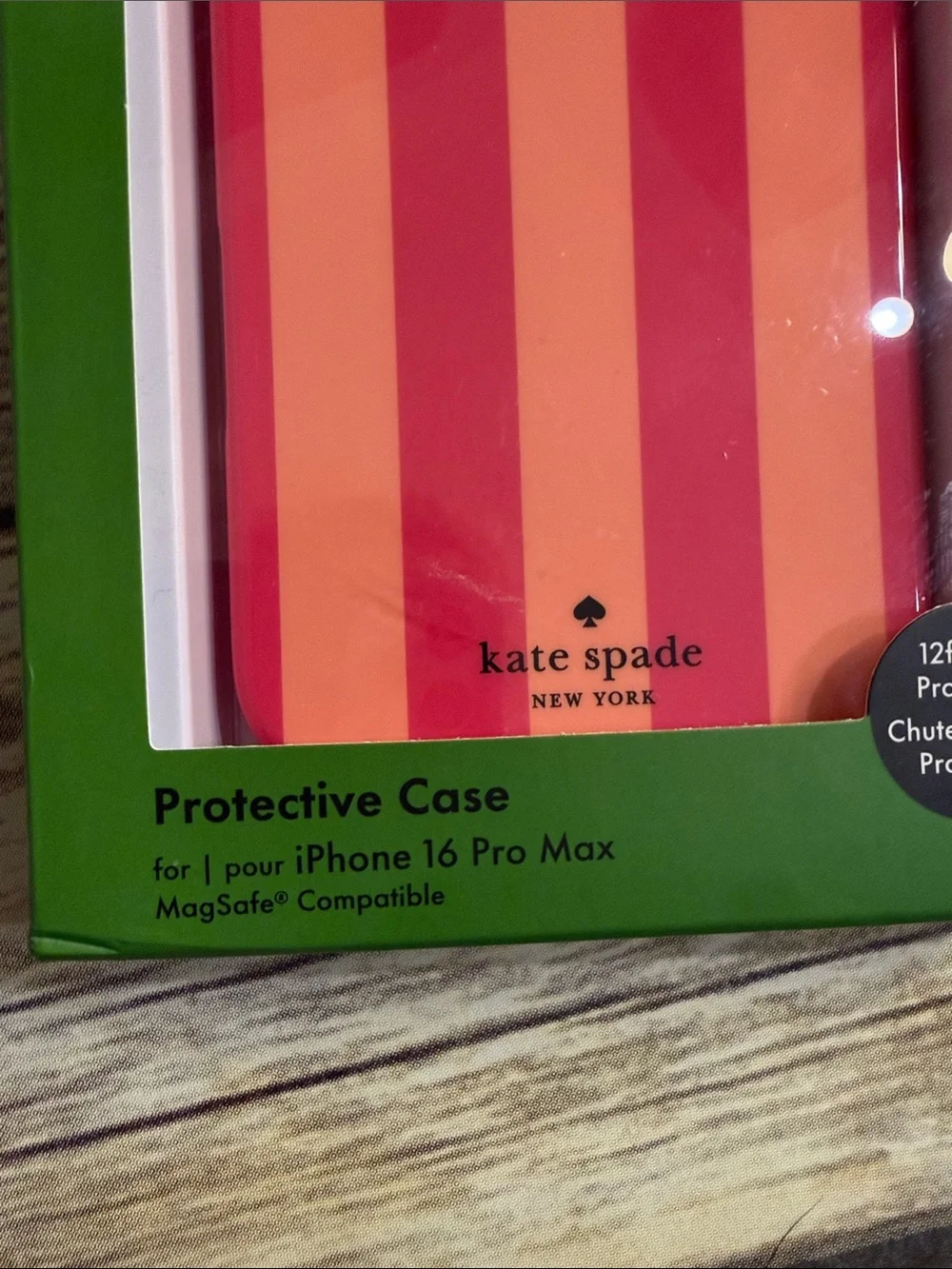 kate spade Striped Coral and Pink iPhone Case